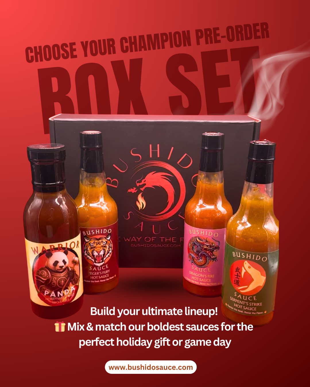 🔥 Bushido Sauce Sample Gift Box (Pre-Order, Free Shipping)